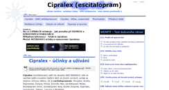 Desktop Screenshot of cipralex.psychoweb.cz