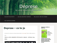 Tablet Screenshot of deprese.psychoweb.cz