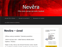 Tablet Screenshot of nevera.psychoweb.cz