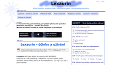 Desktop Screenshot of lexaurin.psychoweb.cz